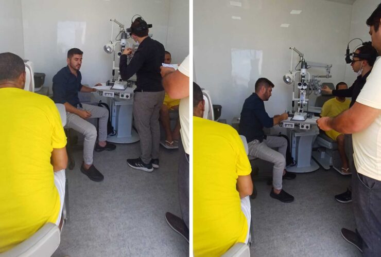 O Ministério Público de Goiás (MPGO), por intermédio da 2ª Promotoria de Justiça de Catalão, articulou a realização de exames oftalmológicos dos detentos da Unidade Prisional do município. Os atendimentos, desenvolvidos numa parceria com a direção da unidade e o município, aconteceram no último dia 19. No mutirão de atendimentos foram feitas 60 consultas oftalmológicas, em um caminhão-consultório. No total, 30 receitas foram aviadas, para a confecção de óculos. Segundo observou o promotor Fernando Gomes Rosa, é uma ação que resgata a cidadania dos presos, especialmente porque alguns deles nunca passaram por um exame desse tipo. Como, por iniciativa do MPGO, está sendo desenvolvendo um projeto de leitura entre os detentos, observou-se a necessidade da realização dos exames, já que alguns dos presos apresentaram dificuldade para enxergar os textos apresentados.